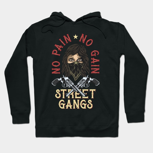 No Pain No Gain Hoodie by CyberpunkTees